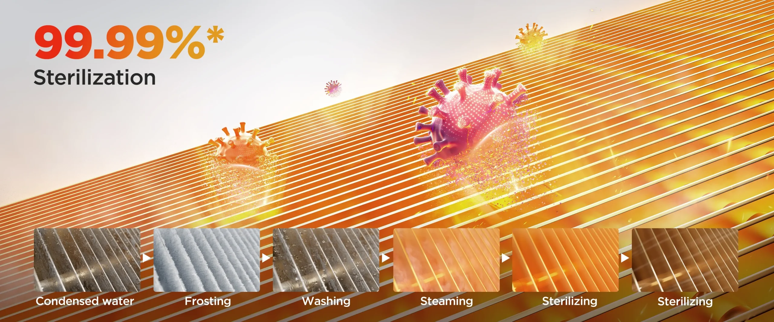 حذف انواع ویروس و باکتری هوا